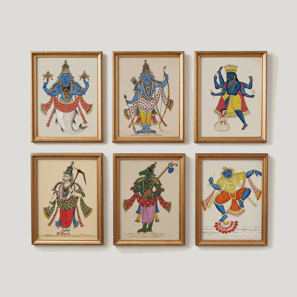 Kalighat Dashavatara – Folk Deity Icons