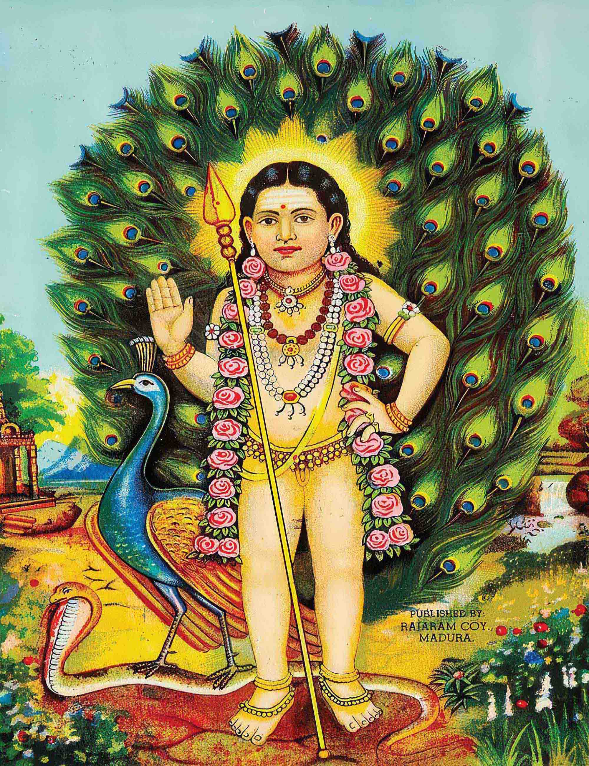 Child God Among Serpent and Peacock