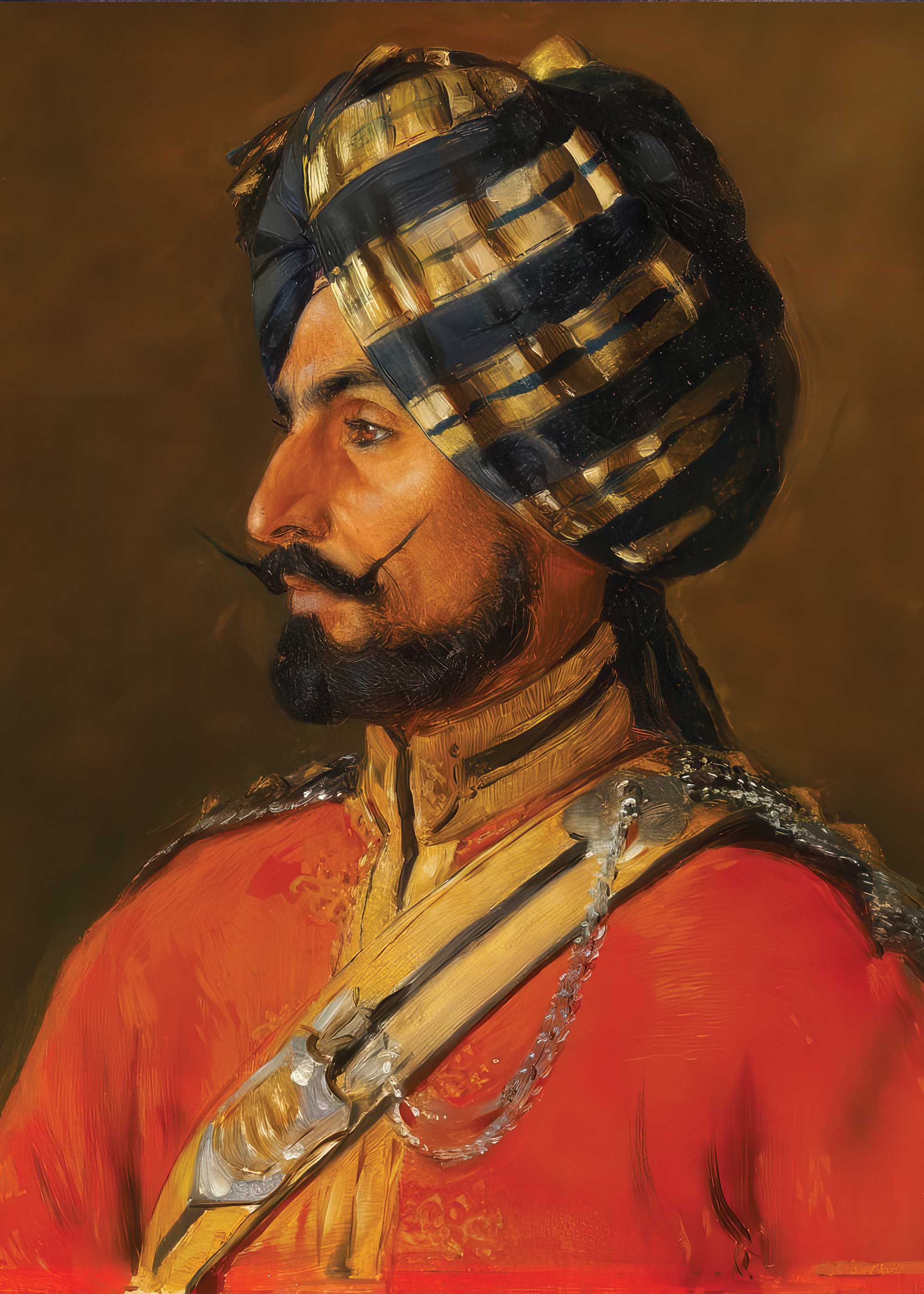 Noble Commander in Gold Turban